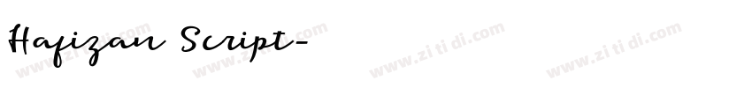 Hafizan Script字体转换